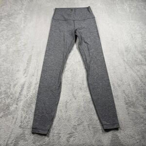 Lululemon Align High Rise Leggings Women 6 Heathered Black Gray Yoga Pants